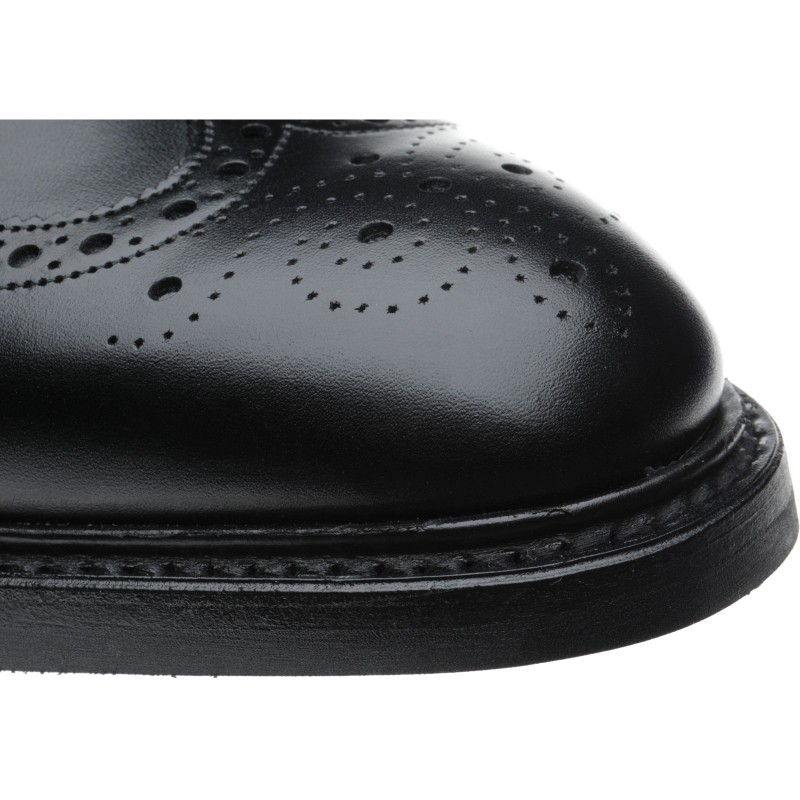 Herring shoes Herring Premier Canning (Rubber) brogue in Black Calf