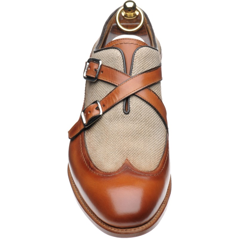 two tone tan shoes