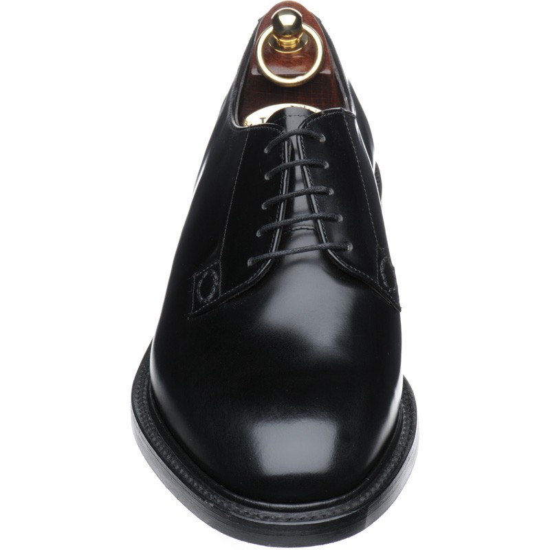 black rubber sole work shoes
