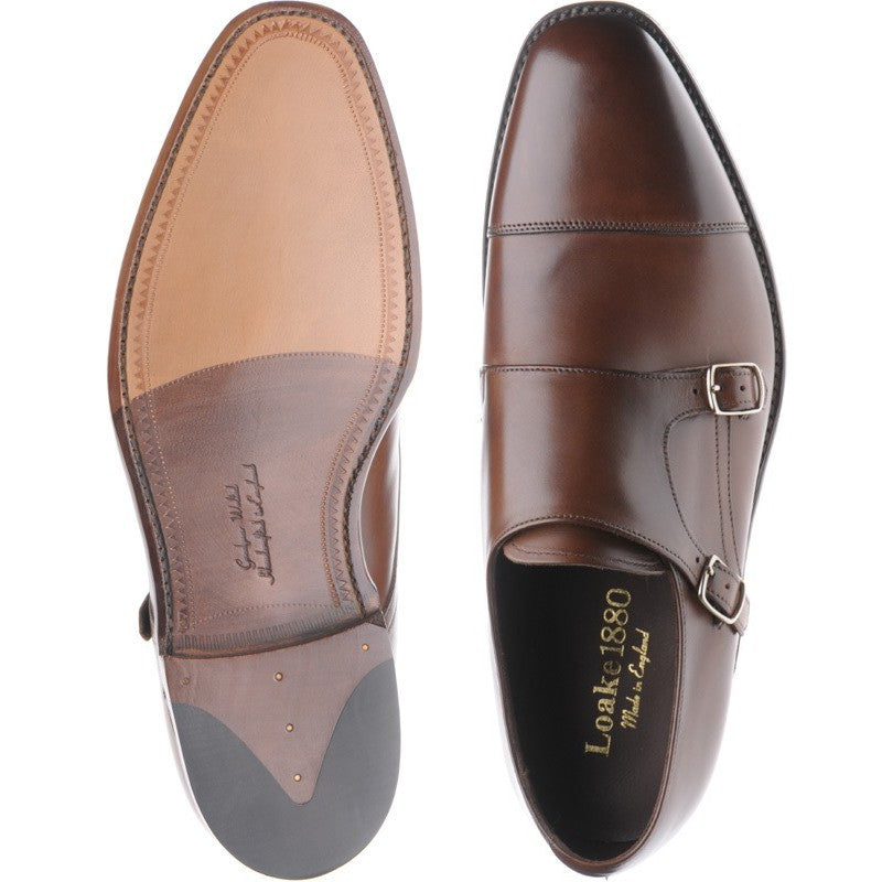 Product image for Loake Cannon in dark brown calf