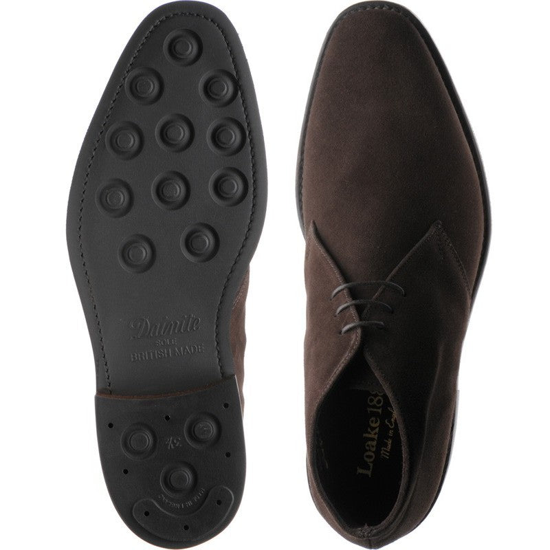 Product image for Loake Pimlico in dark brown suede