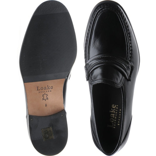 Product image for Loake Rome in black calf