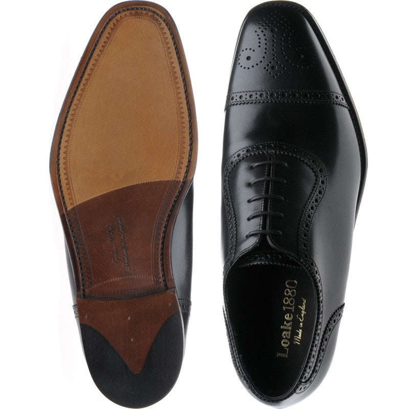 Product image for Loake Strand in black calf