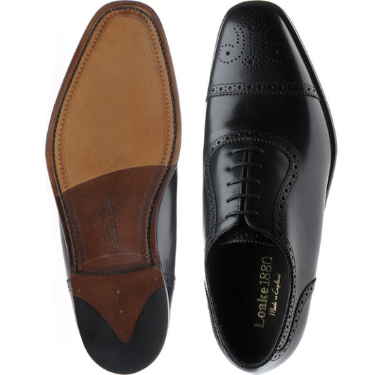 Product image for Loake Strand in black calf