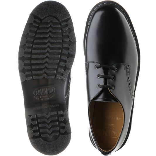 Product image for Wildsmith Model Gibson mens rubber-soled Derby shoes in black polished