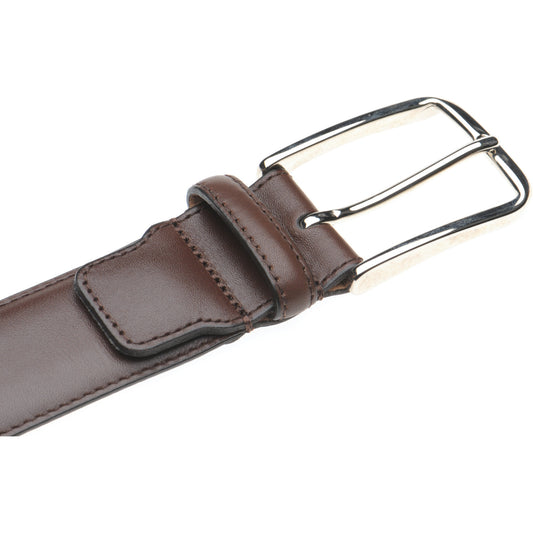 Product image for Herring Westminster II Belt in brown calf silver buckle