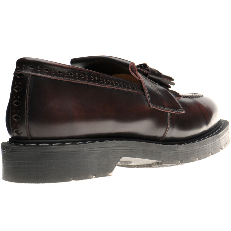 Product image for Wildsmith Model Tassel mens rubber-soled tasselled loafers in burgundy rub off