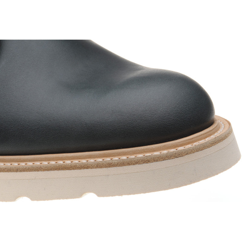 Product image for Herring Mike Horween mens rubber-soled Chukka boots in navy chromexcel