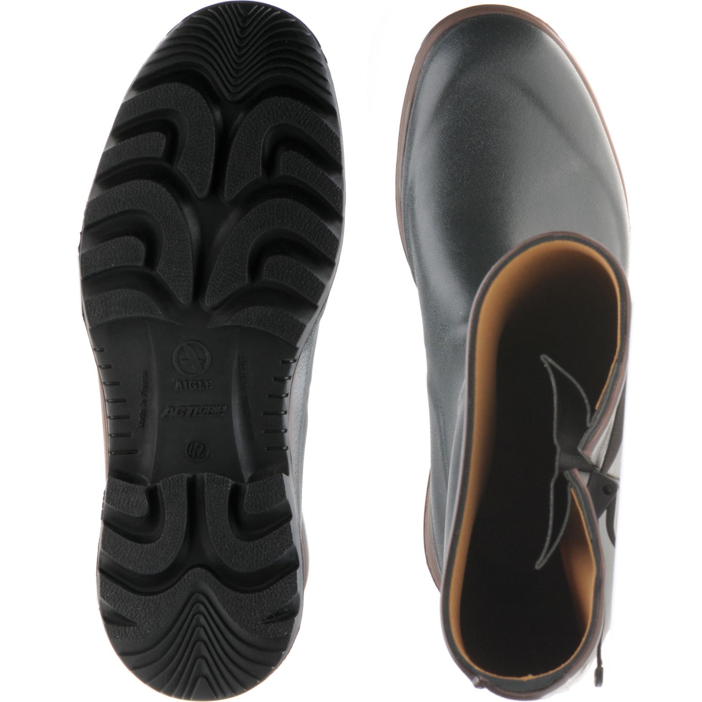 Product image for Aigle Parcours 2 Vario mens rubber-soled boots in green and bronze