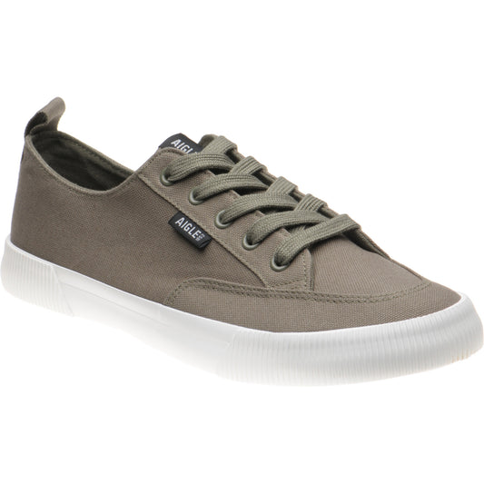 Product image for Aigle Tamarix mens rubber-soled Derby shoes in green