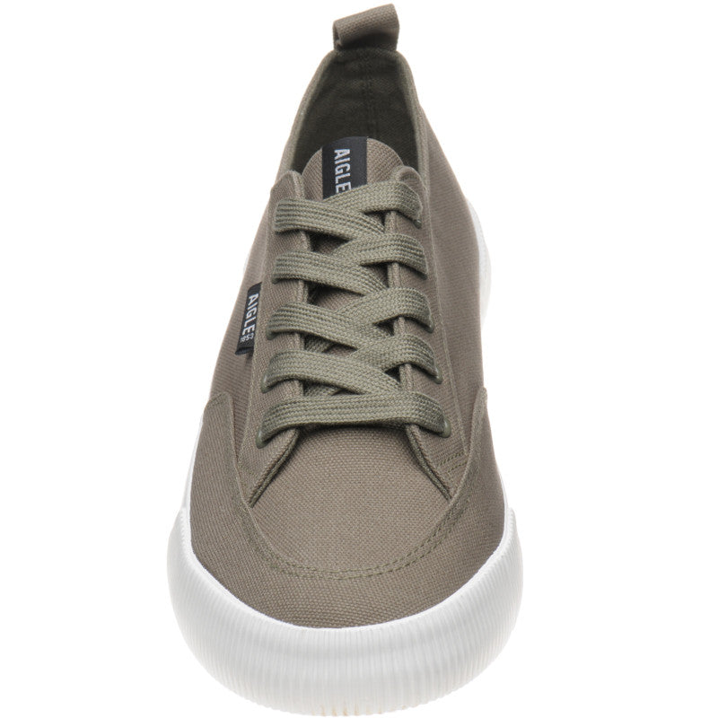 Product image for Aigle Tamarix mens rubber-soled Derby shoes in green