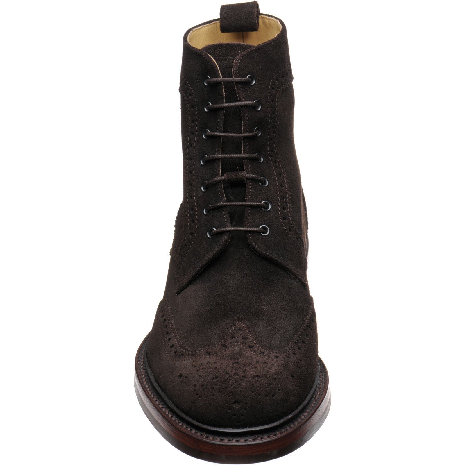 Product image for Barker Calder in choc burnished suede