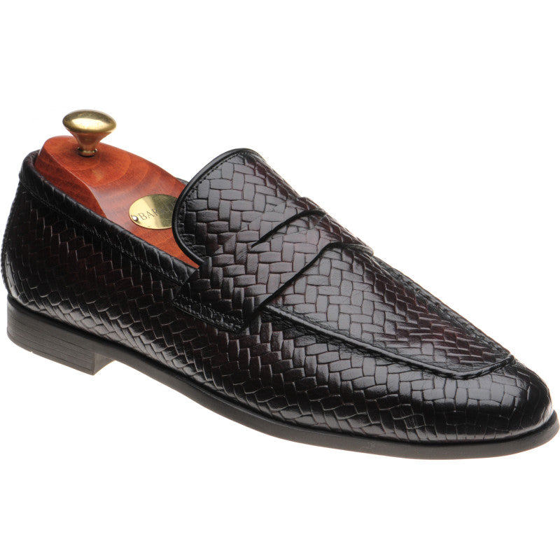 Product image for Barker Capri in brown weave calf