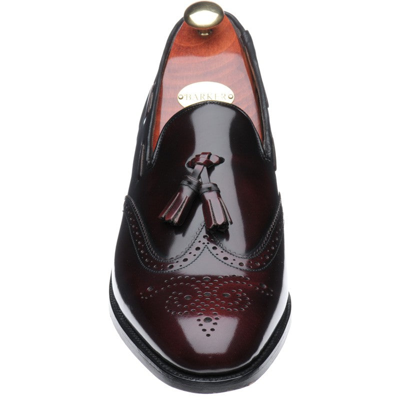 Product image for Barker Clive in burgundy polished