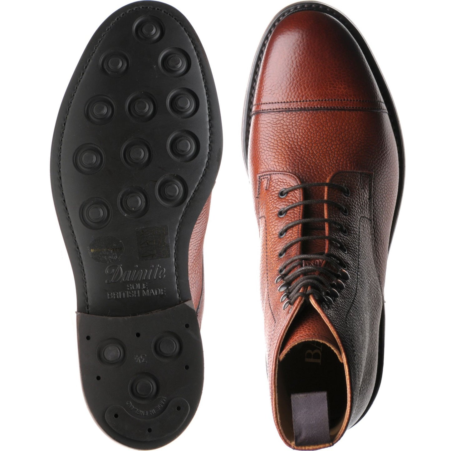 Product image for Barker Donegal in antique rosewood grain calf