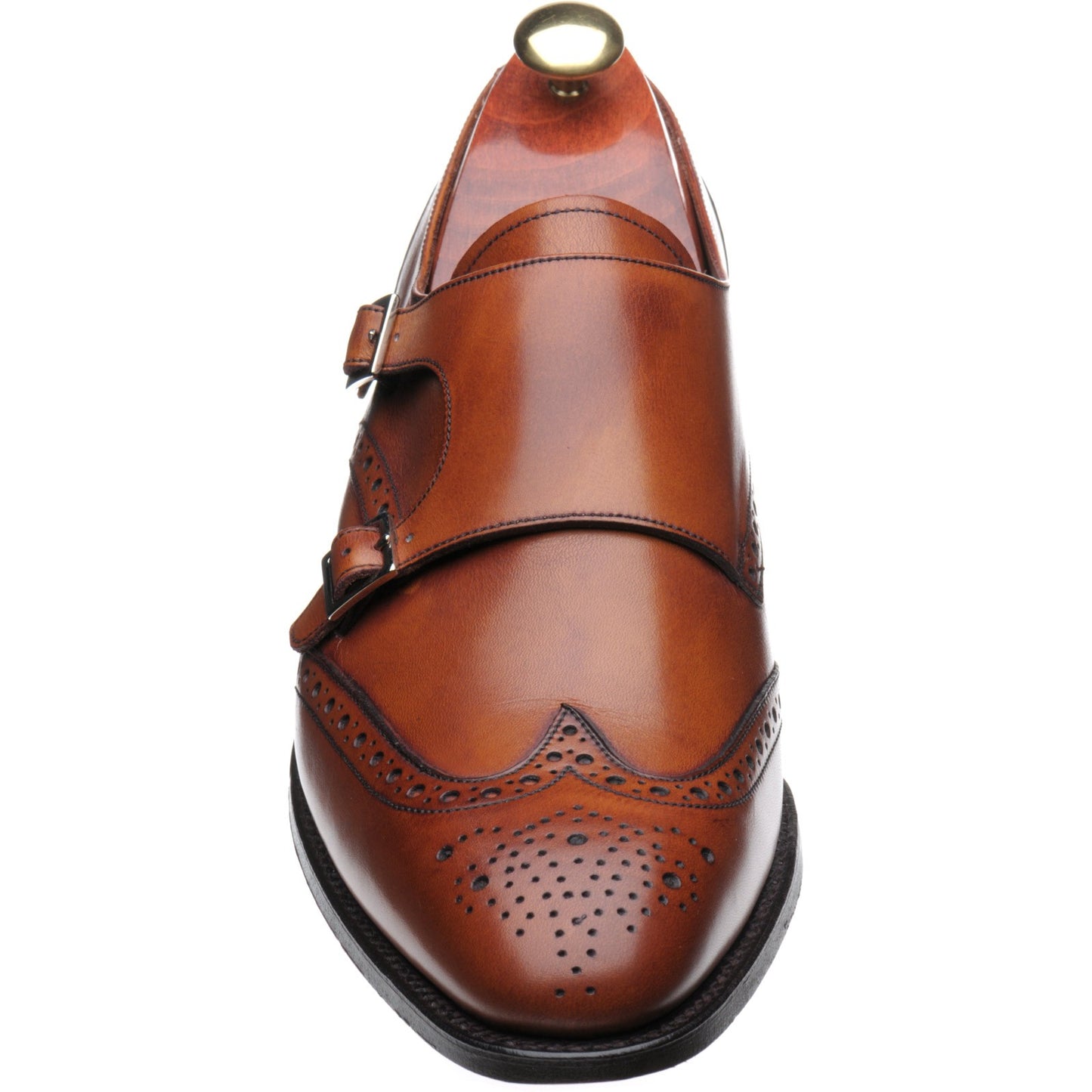 Product image for Barker Fleet in antique rosewood calf