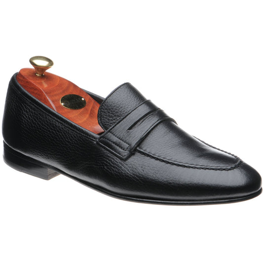 Product image for Barker Ledley in black deerskin