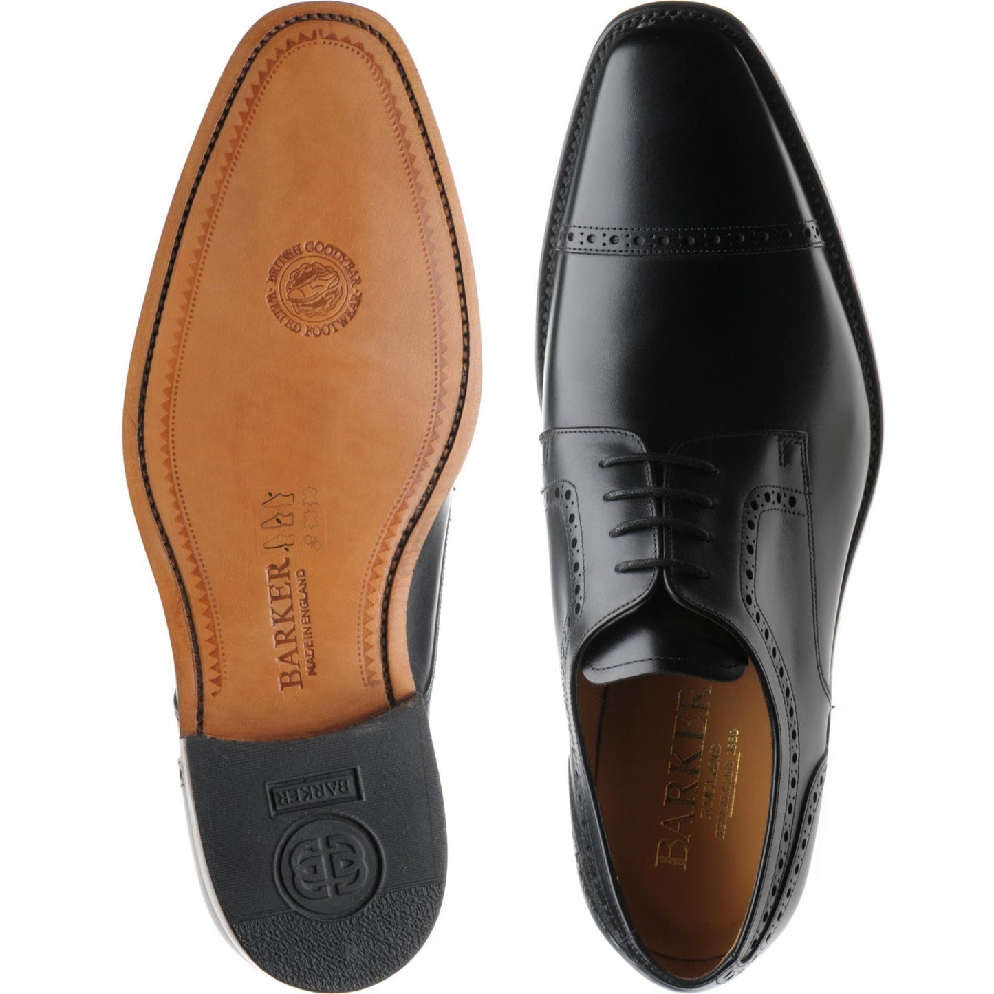 Product image for Barker Leo in black calf