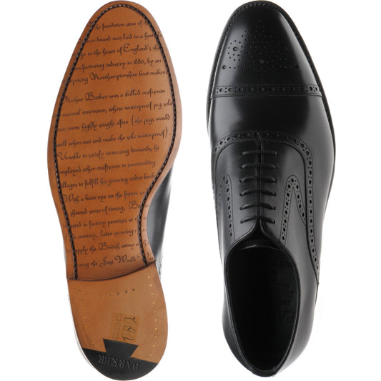 Product image for Barker Lerwick in black calf