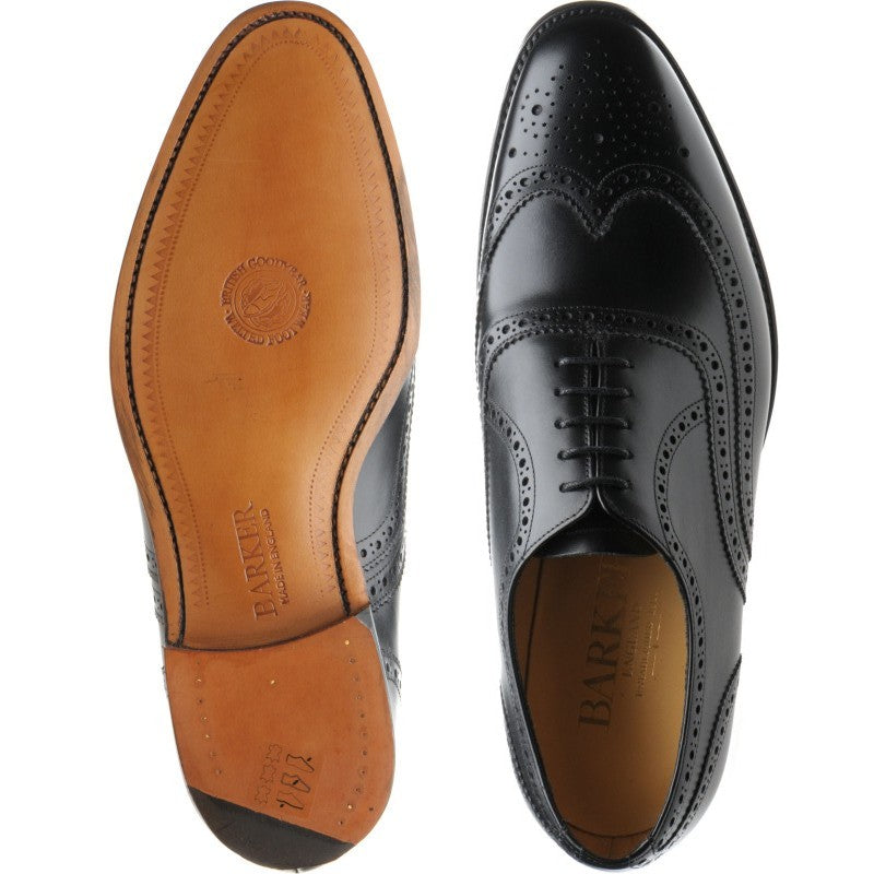 Product image for Barker Malton in black calf