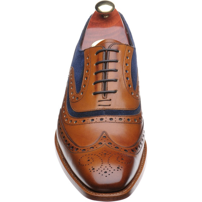 Product image for Barker McClean in cedar calf and navy suede