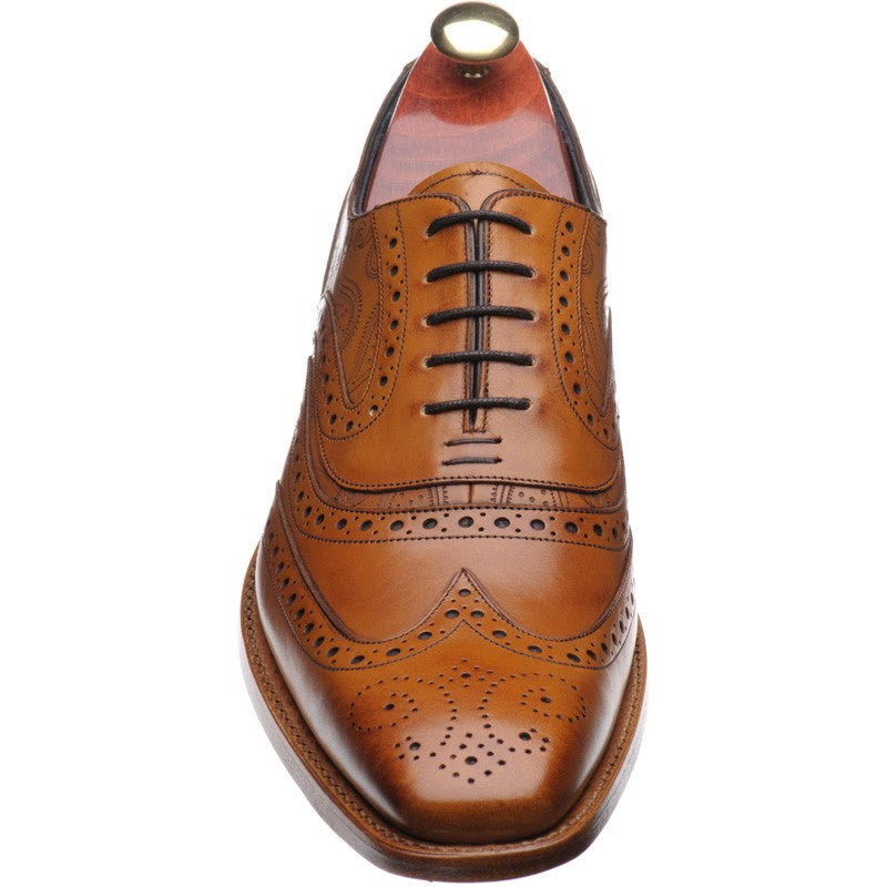 Product image for Barker McClean in cedar calf and paisley laser