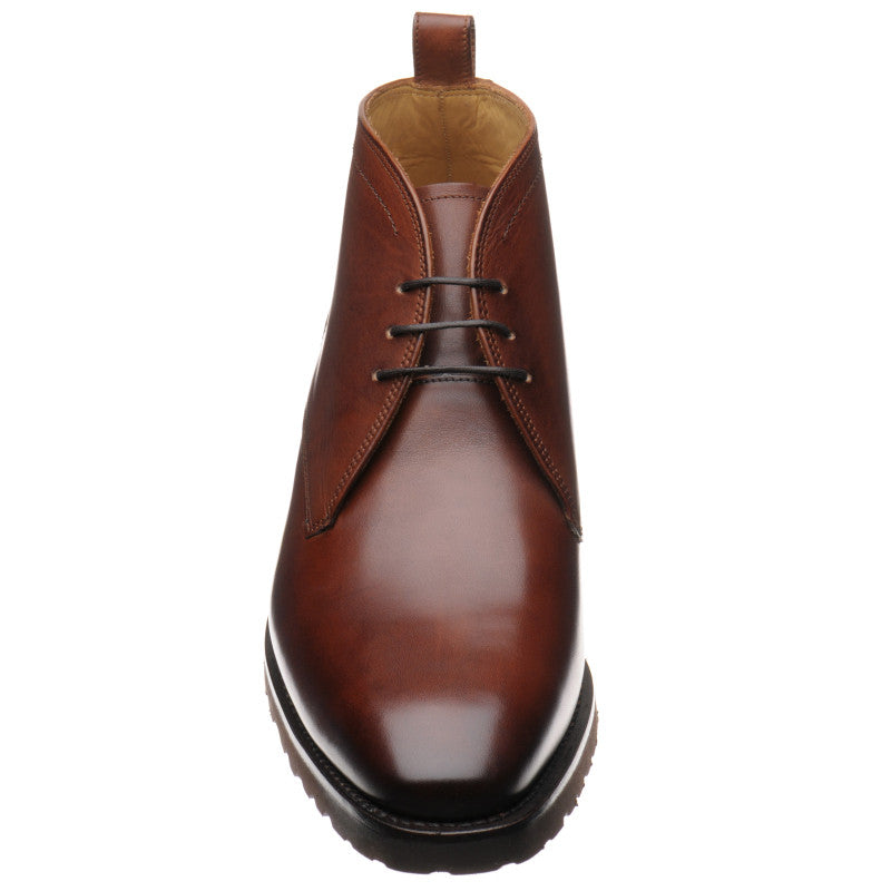 Product image for Barker Melksham mens rubber-soled Chukka boots in walnut calf (second)