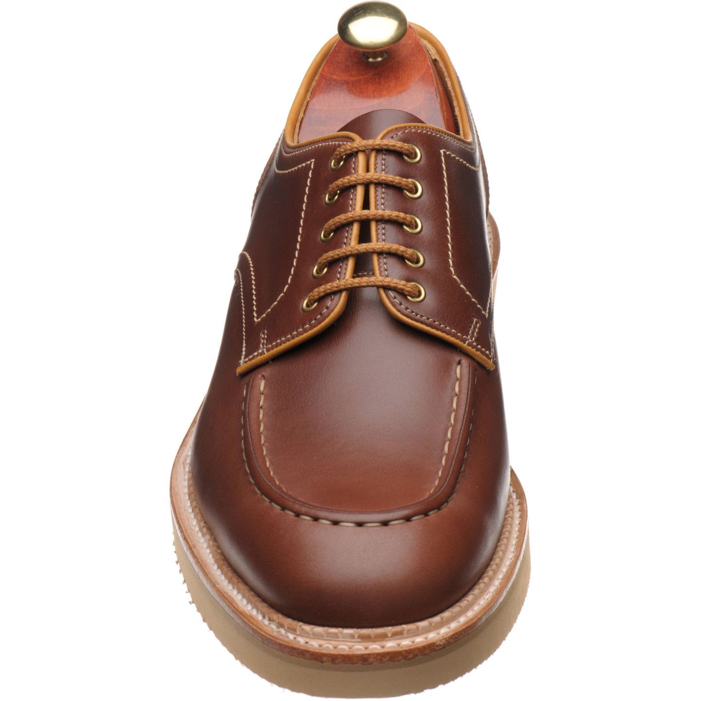Product image for Barker Michigan in brown waxy calf