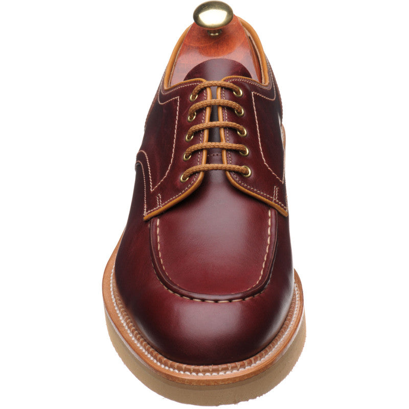 Product image for Barker Michigan in burgundy waxy calf