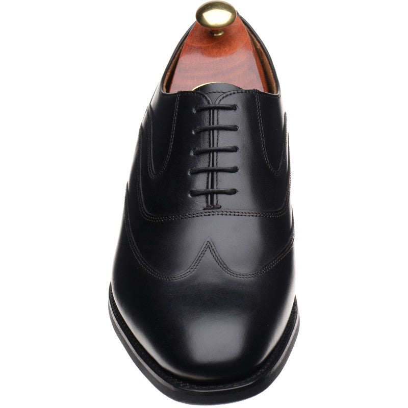 Product image for Barker Oldbury mens rubber-soled brogues in black calf