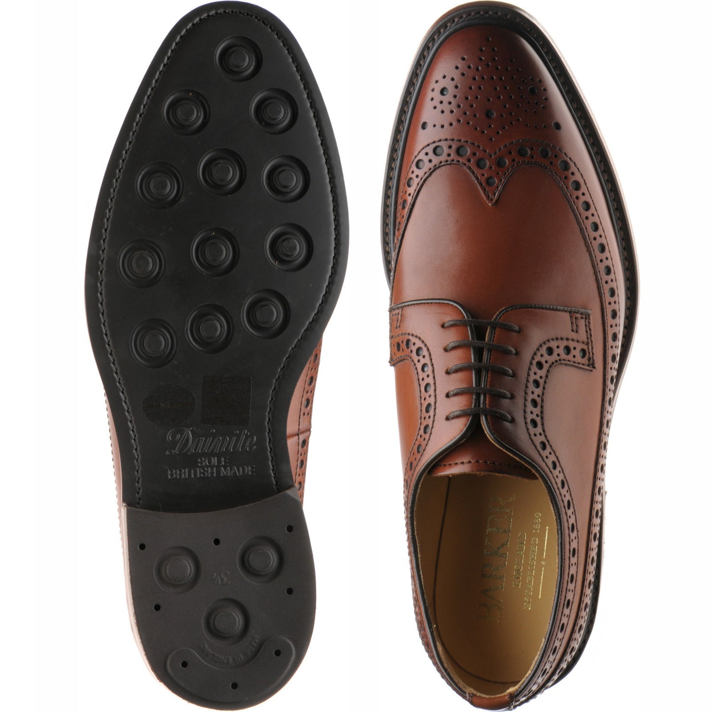 Product image for Barker Pickering in chestnut calf