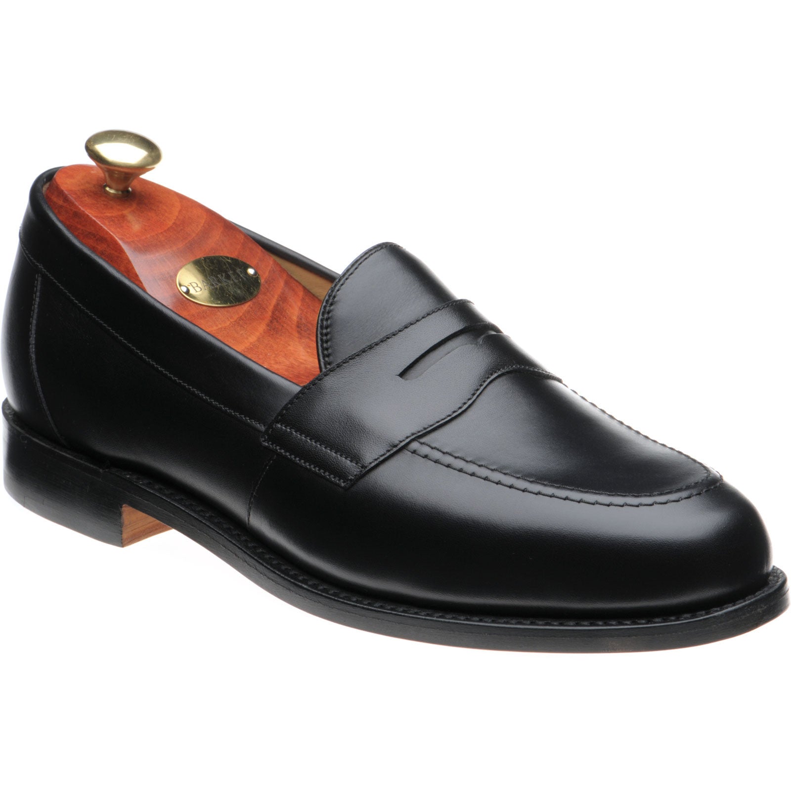 Barker Portsmouth mens loafers in black calf – Herring Shoes