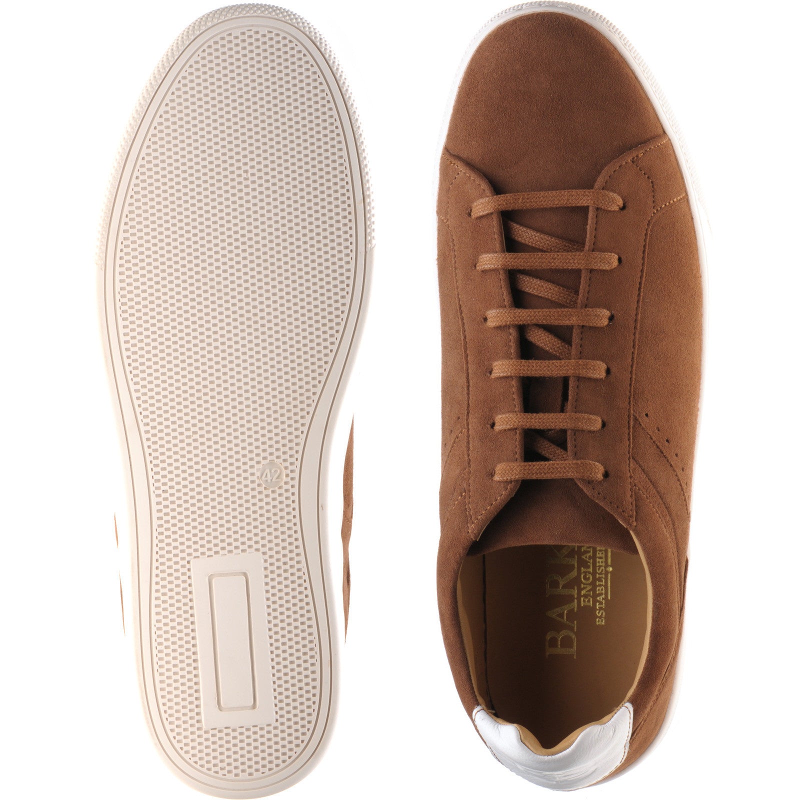 Product image for Barker Skylar in copper suede and white