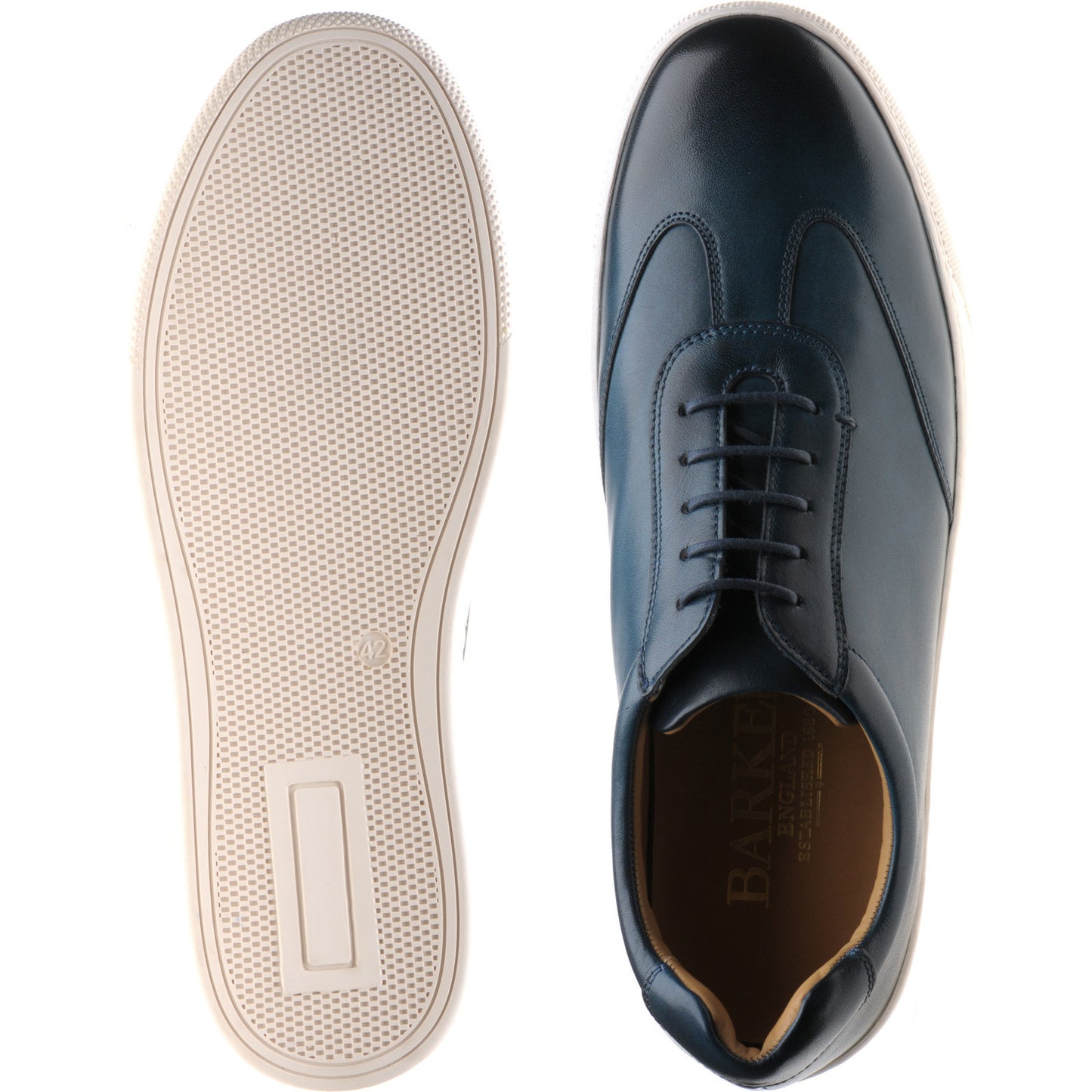 Product image for Barker Stig in blue handfinished calf