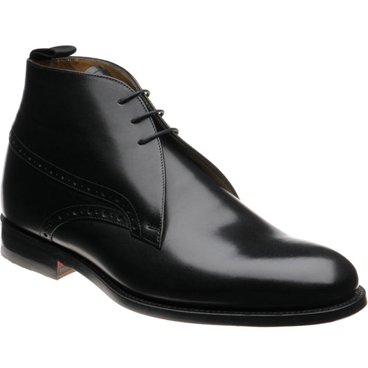 Product image for Barker Tyne II mens hybrid-soled boots in black calf
