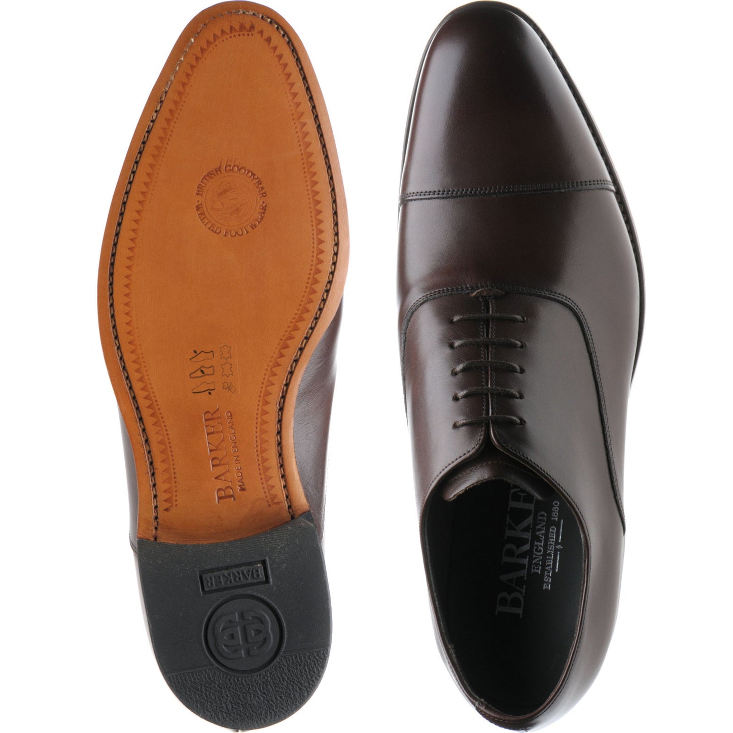 Product image for Barker Winsford in dark walnut calf