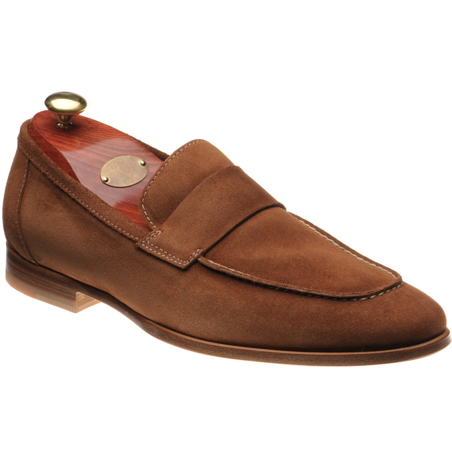 Product image for Carlos Santos 1384 mens loafers in brucciato suede