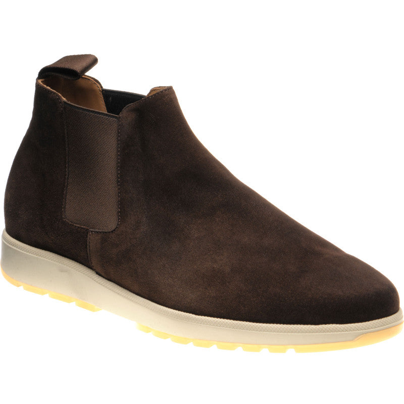 Product image for Carlos Santos 1464 mens rubber-soled boots in brown suede