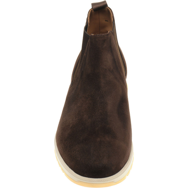 Product image for Carlos Santos 1464 mens rubber-soled boots in brown suede