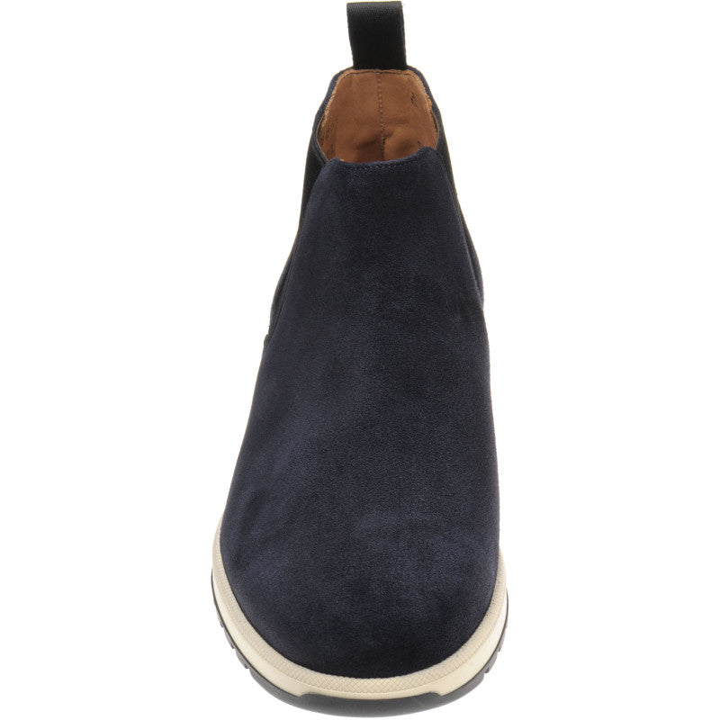 Product image for Carlos Santos 1464 mens rubber-soled boots in navy suede