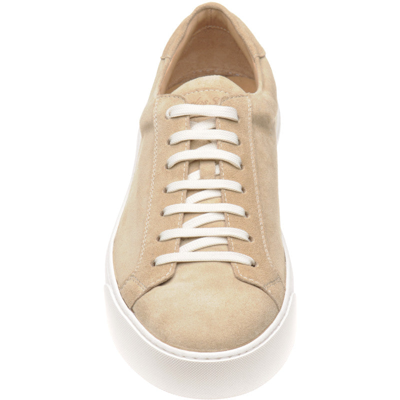 Product image for Carlos Santos 1655 mens rubber-soled trainers in desert suede