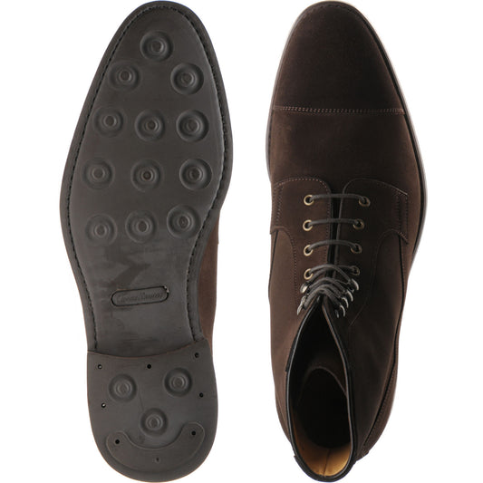 Product image for Carlos Santos 9654 mens rubber-soled boots in brown suede