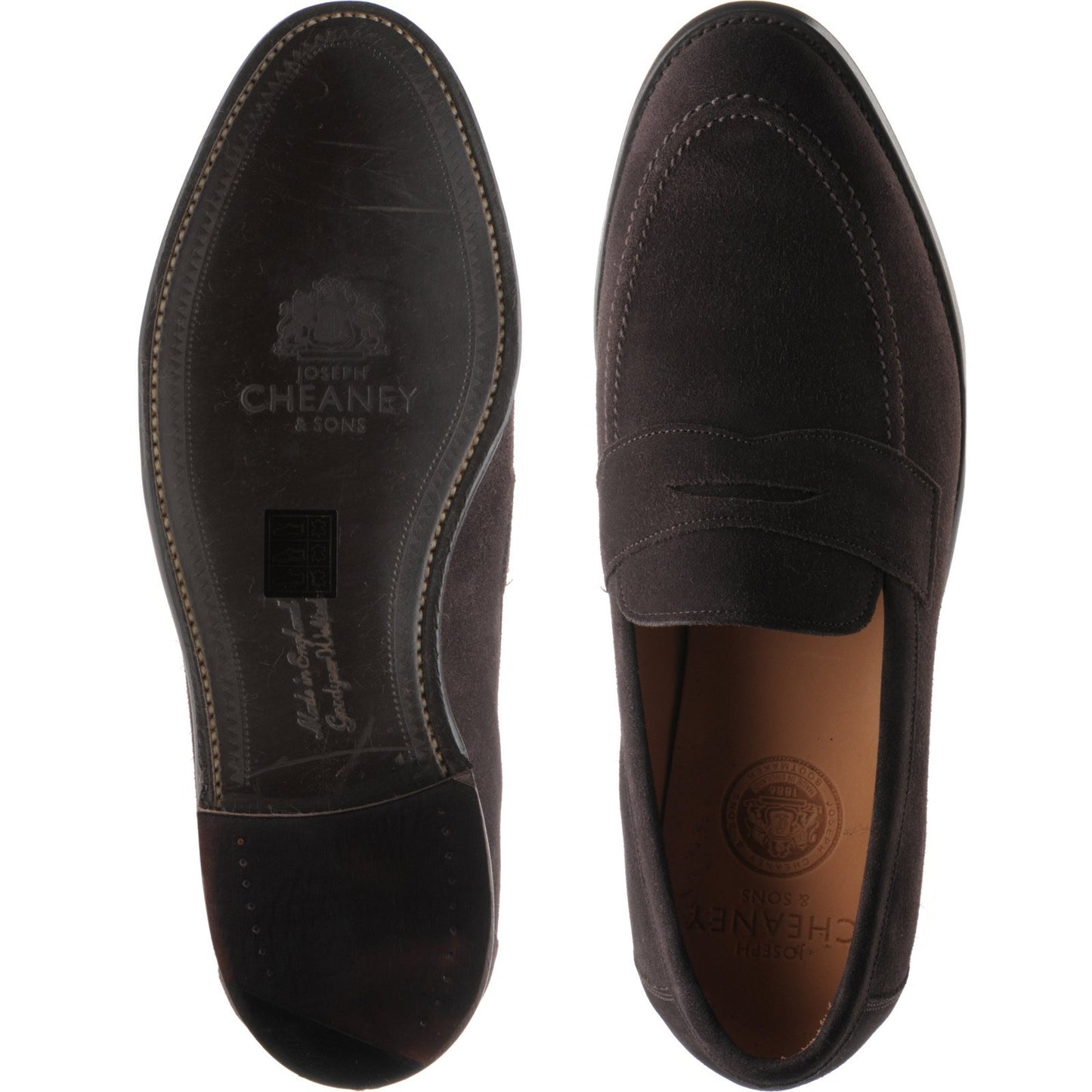 Product image for Cheaney Hadley in brown suede