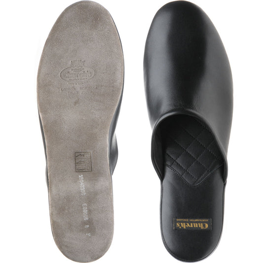 Product image for Church Arran slippers in black nappa