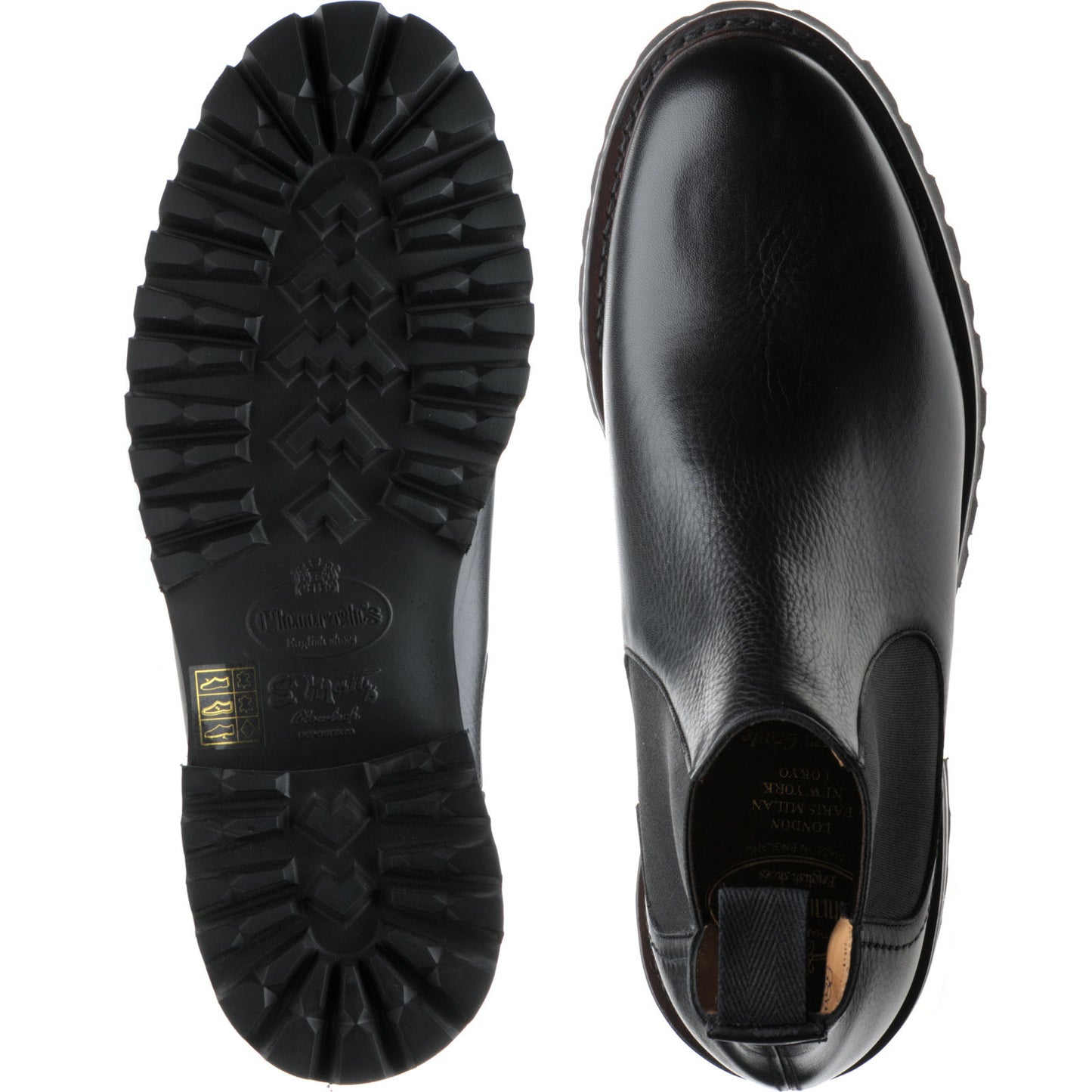 Product image for Church Cornwood 2 mens rubber-soled Chelsea boots in black soft grain calf