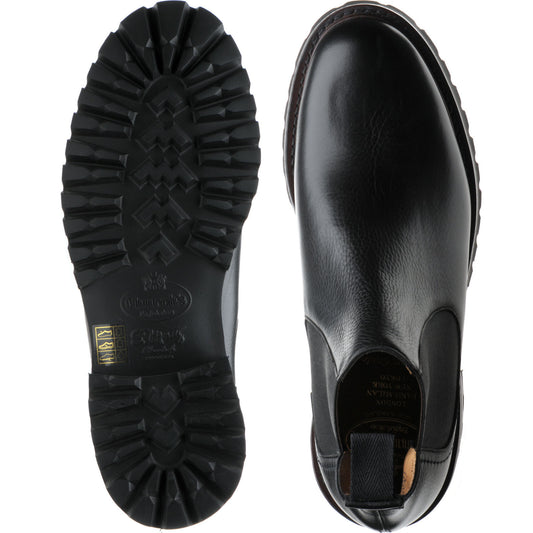 Product image for Church Cornwood 2 mens rubber-soled Chelsea boots in black soft grain calf