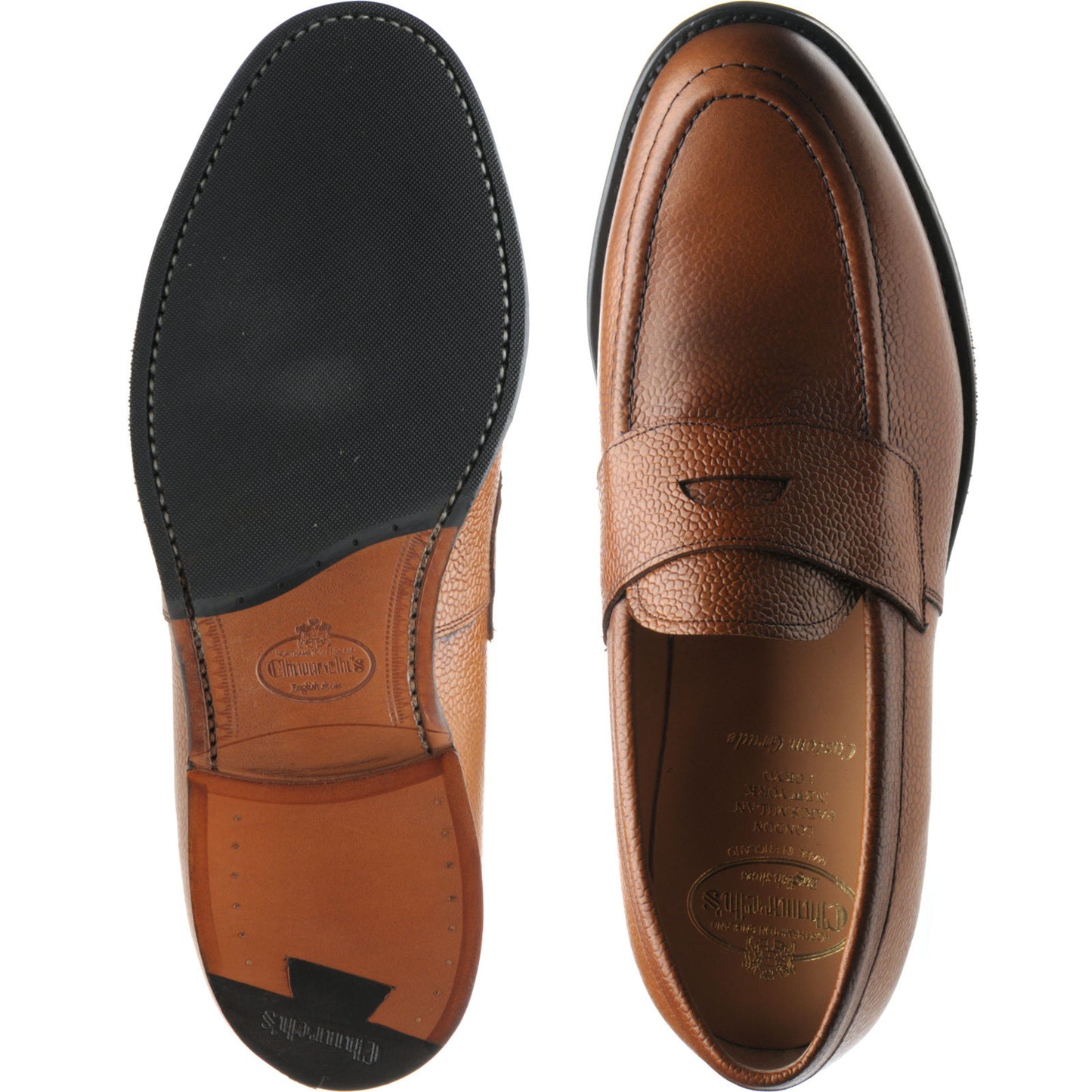 Product image for Church Dawley 2 mens hybrid-soled loafers in walnut grain