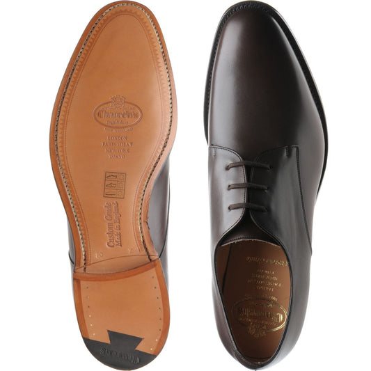 Product image for Church Oslo mens Derby shoes in ebony calf