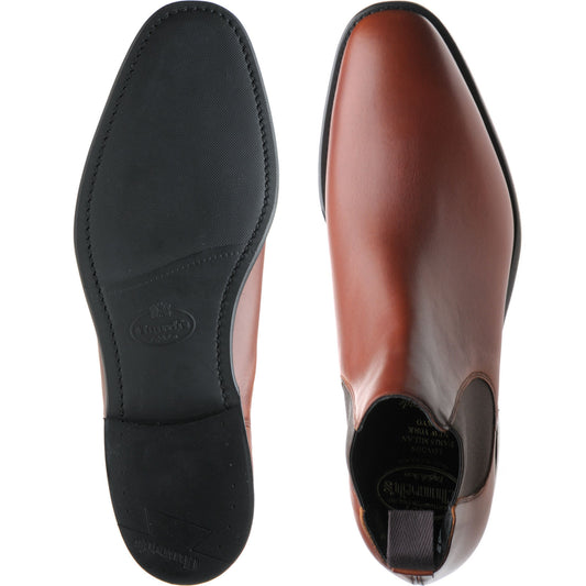 Product image for Church Prenton mens rubber-soled Chelsea boots in brandy calf