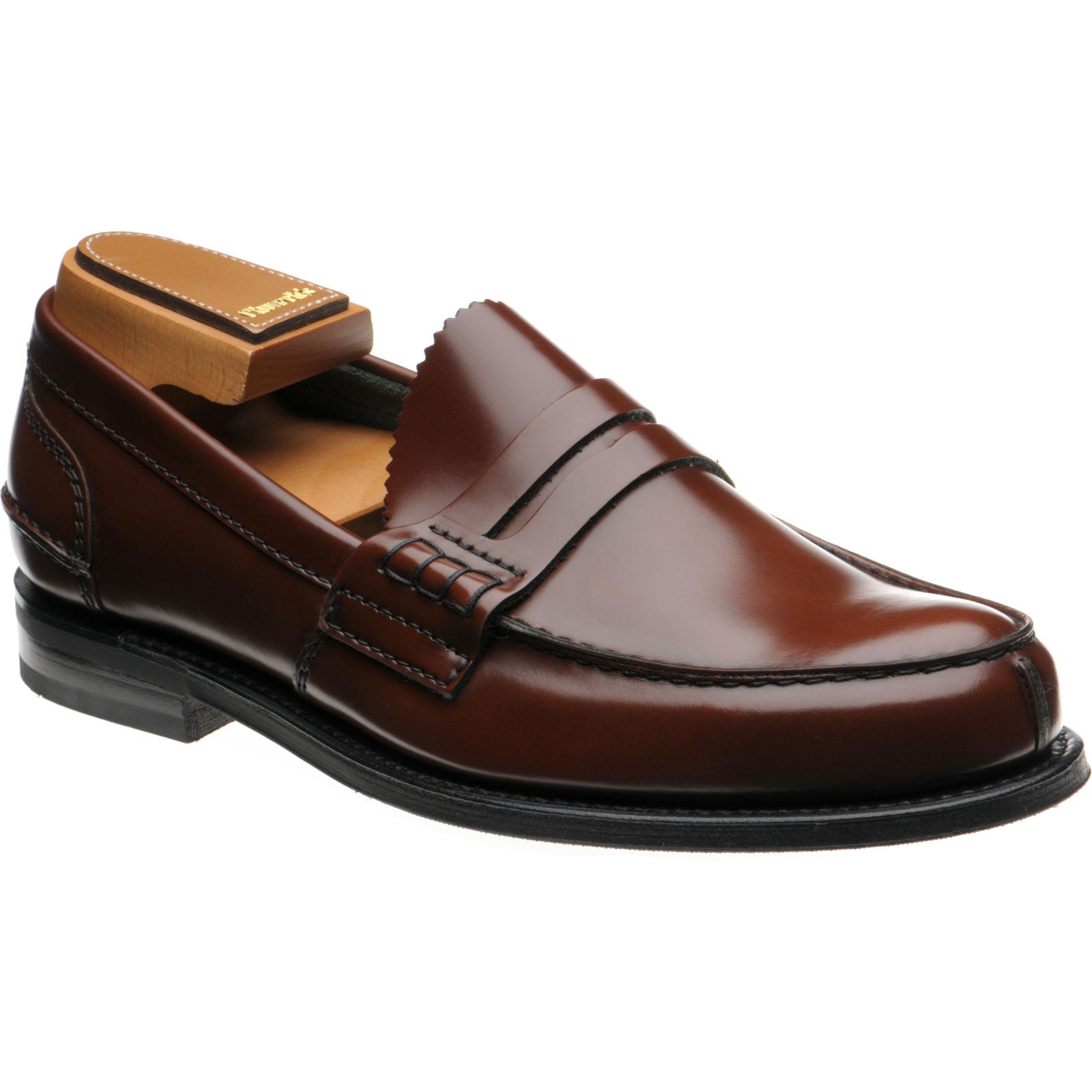 Church Tunbridge R mens rubber-soled loafers in tabac – Herring Shoes